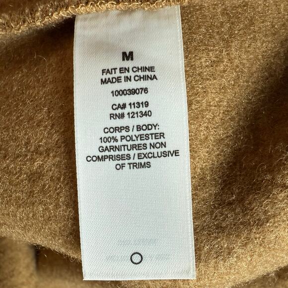 NWT Dynamite Manteau Teddy Bear Brown Long Coat In Pebble Stone - Picture 7 of 7